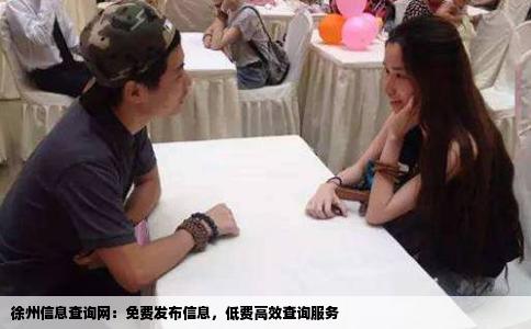 徐州信息查询网：免费发布信息，低费高效查询服务
